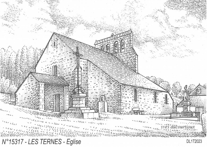 N 15317 - LES TERNES - église